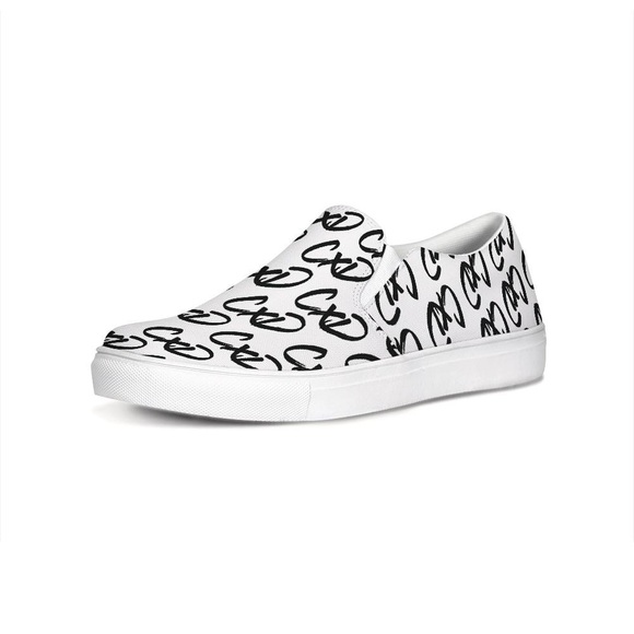 Crime X Design All Over Canvas SlipOns - Picture 6 of 6